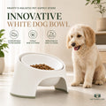 Fruffy’s Modern Elevated Tilted Dog Bowl with Removable Insert