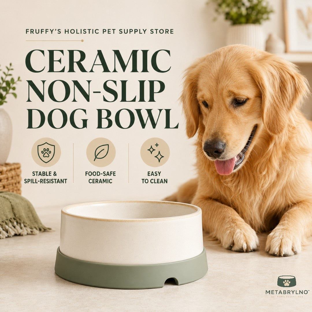 METABRYLNO™ Premium Ceramic Non-Slip Dog Bowl