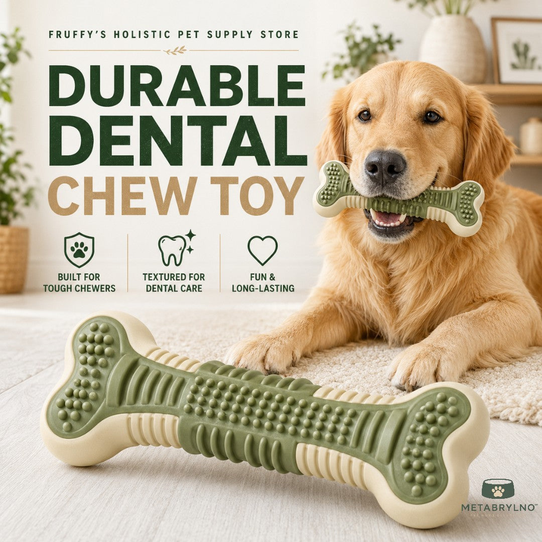 Fruffy’s Durable Textured Dental Chew Toy for Dogs